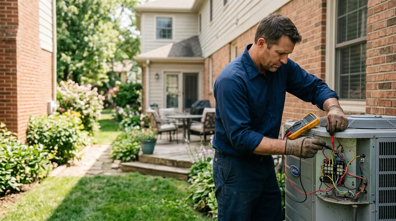 HVAC technician working near Fairview, UT